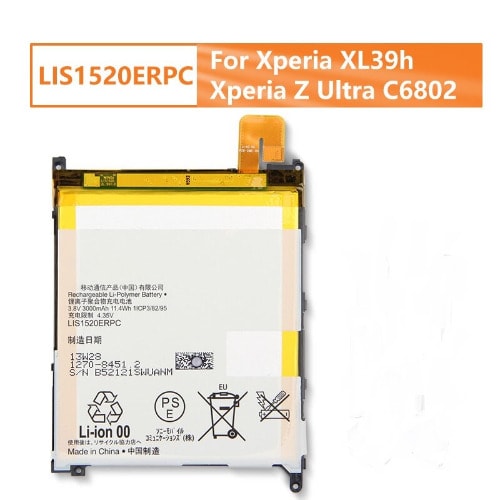 Replacement Battery For Sony Xperia Z Ultra XL39H LIS1520ERPC