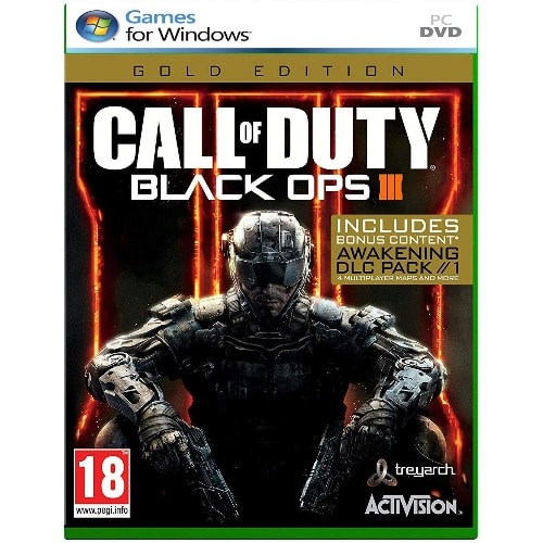 Call Of Duty: Black Ops III PC Game DVD Disks + Free Gift