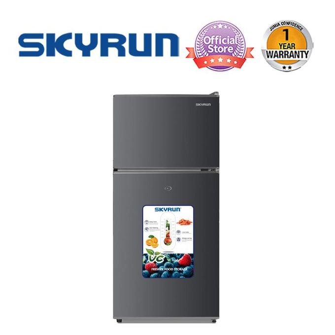 Skyrun 75L Double Door Top Mount Fridge BCD-95J - Silver