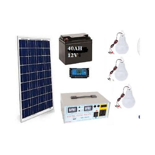 500w Solar System For Tv And Lights With Free Dc Bulbs
