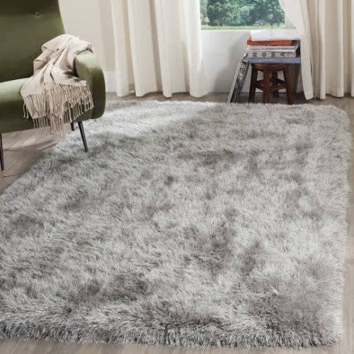 Vip Fluffy Shaggy Center Rug - 4Ft x 6Ft - Grey