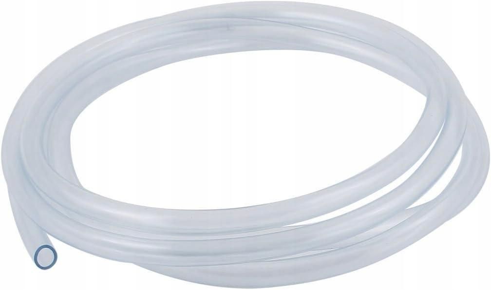 Pneumatic polyurethane hose 8 mm x 6 mm, transparent, flexible, 2 m long.