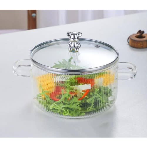 Transparent Glass Pot