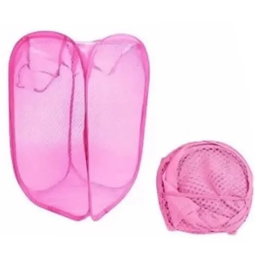Foldable Laundry Basket-pink