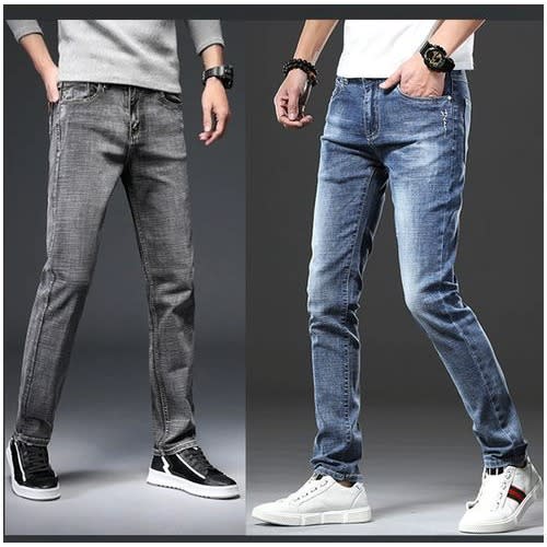 2 in 1 Bundle Stock Jeans - Faded Blue And Grey