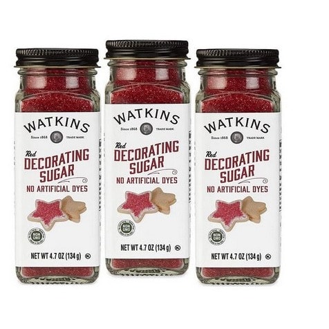 Watkins - Decorating Sugar - 134g X 3 - Red