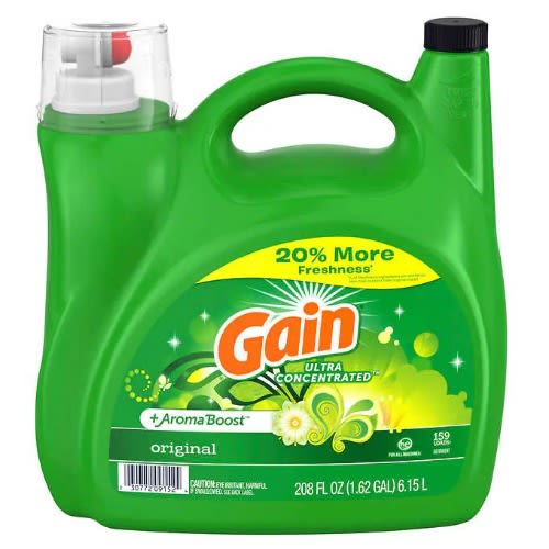 Gain Ultra Concentrated + Aromaboost Liquid Laundry Detergent - 159 Loads - 6.15L