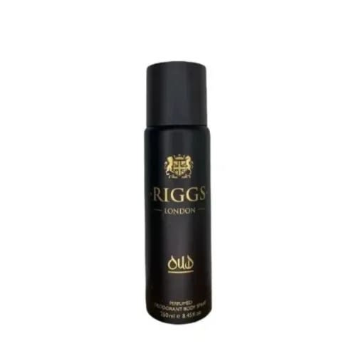 Riggs London Long Lasting Perfumed Body Deodorant Spray - Oud - 250ml