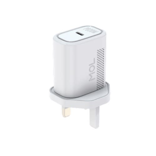 MOL Rush 3A 20W Charger With Free 20W 9V Type C To Lightning Cable