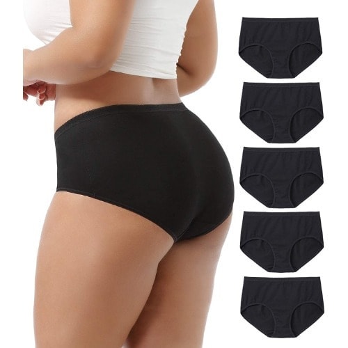 Ladies Panties - Set Of 6 - Black