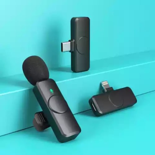 Wireless Microphone With Apple Interface Receiver And Type-c Interface Receiver 3 in 1