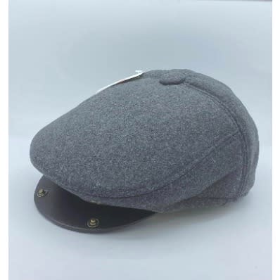 Stylish Grey Pin Down Mens Panama Papas Cap