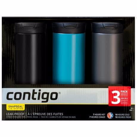 Snapseal Thermal Travel Mug - 20 Oz - 3pcs