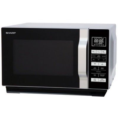 Sharp 800w Standard Digital Touch Control Flatbed Microwave - White