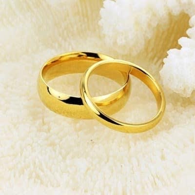 Engagement Rings - Set Of 2 - Gold