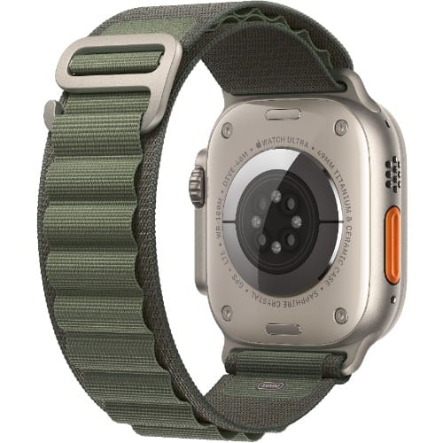 Watch Ultra Gps + Cellular 49mm Titanium Case With Green Alpine Loop -medium