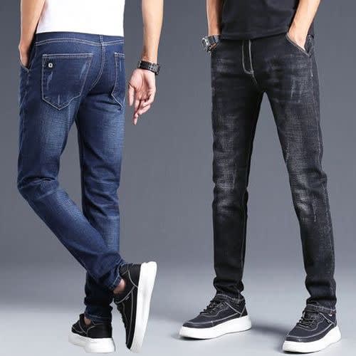 Non Faded Smart Stock Jeans For Men