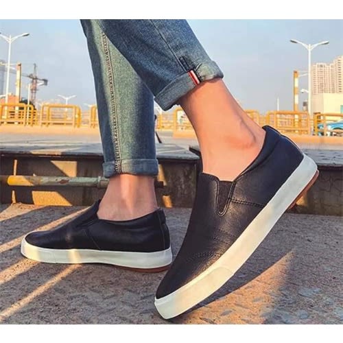 Men Pu Leather Shoe - Black