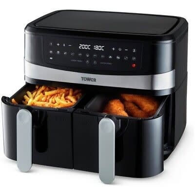 Vortx Dual Basket Air Fryer - 9L - 1750W