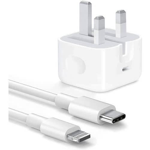 Usb Type-c Power Adapter Charger With Usb Type-c To Lightning Cable - 20w