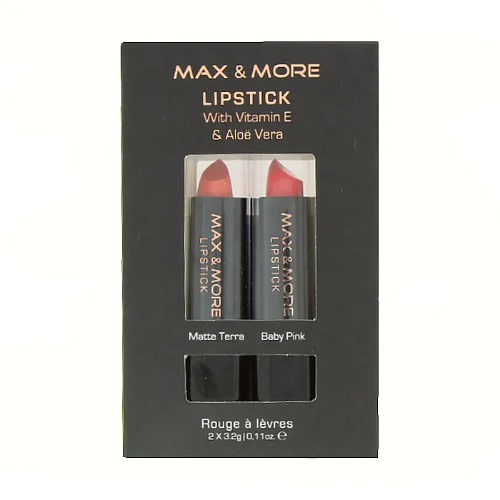 Max And More - Lipstick 2 Pack - Matte Terra And Baby Pink