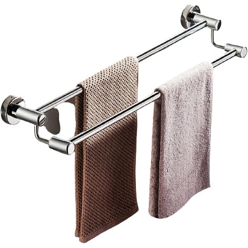 Stainless Steel Double Layer Towel Hanger 80cm