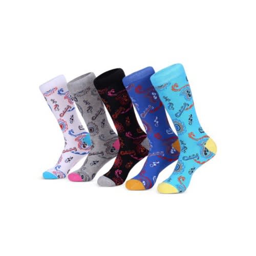 Marino Intricate Paisley 5 Pack  Men Socks -Pack 311