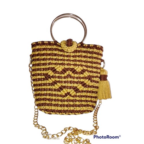 Paracords Fashion Handbag - Brown/beige