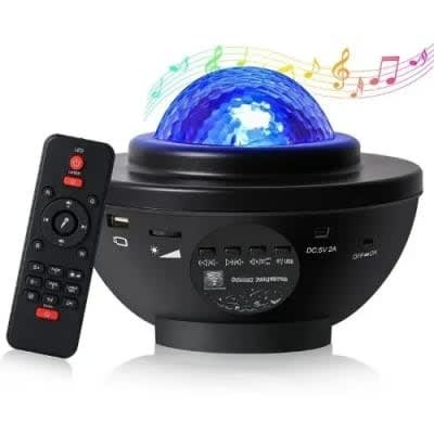 Starry Galaxy Decor Projector Light With Bluetooth Speaker And Remote Control - 2000mAh