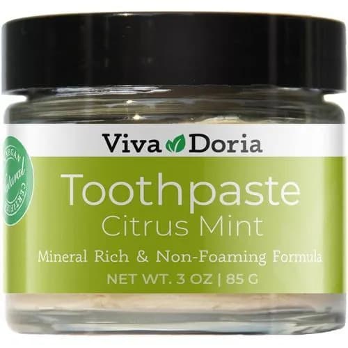 Viva Doria Non Fluoride Tooth Powder Citrus Mint Flavor - 3oz/85grams