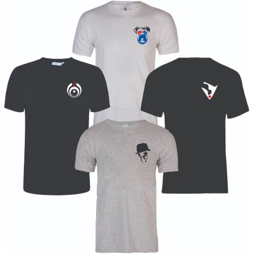 Print Tee Shirts 4-in-1 -  Multicolour