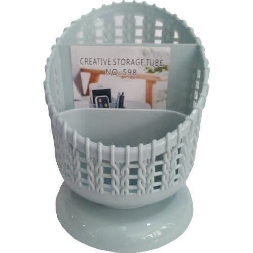 Pen Organizer Storage Tube - Grey