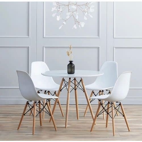 Dining Room White Gloss Dining Table The Range White Gloss Round