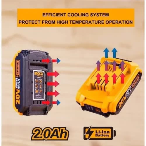 Ingco Lithium Battery - 20v 2.0ah