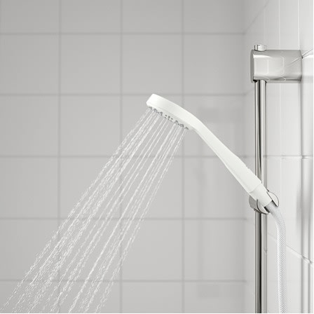 Lillrevet Single-spray Handshower And Hose, White