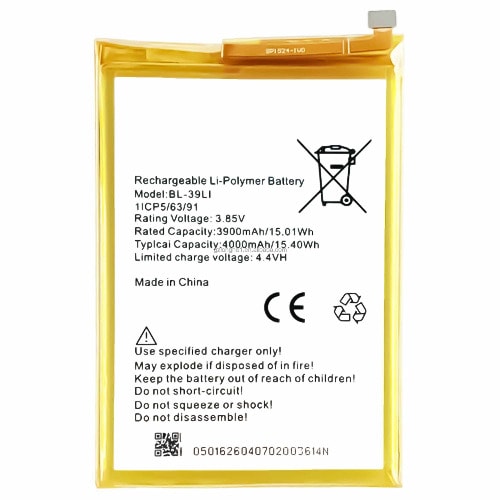 Replacement Battery  For Itel A56 Bl-39 Li