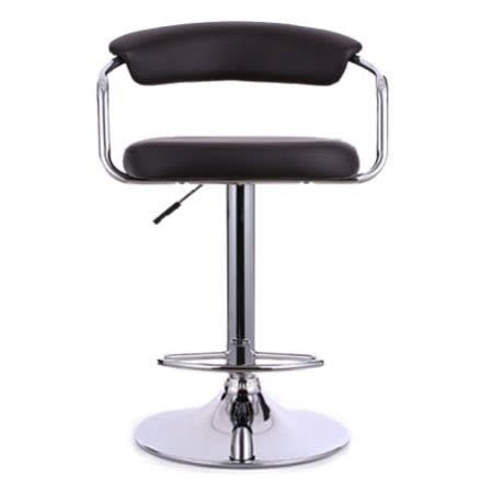 Chrome Bar Stool - Black