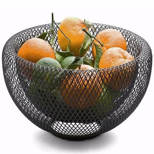 Evys. Metal Fruit Basket + Free Fruits