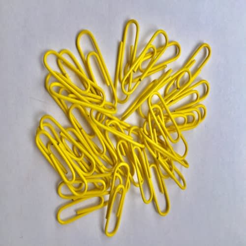 Paper Clips Holders -Yellow -200 Pieces