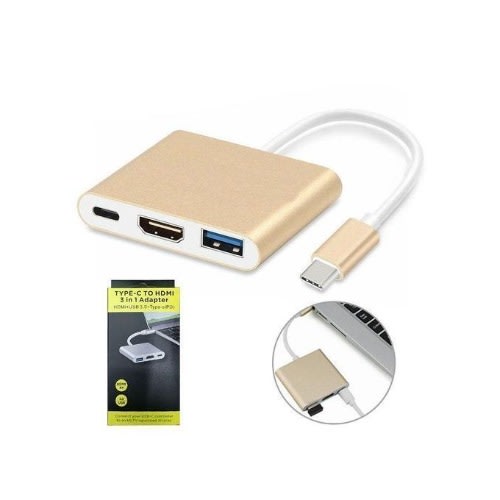 Type-C To HDMI 3 In 1 Adapter