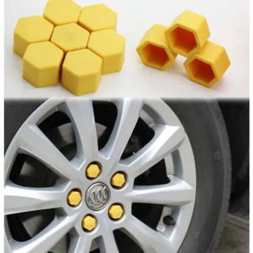 Wheel Bolts Cap Cover - Yellow - 20pcs - 21mm