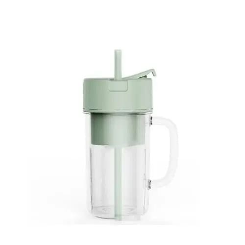 Rechargeable 6 Blade Mini Fruit Juicer & Smoothie Maker With Straw-340ml