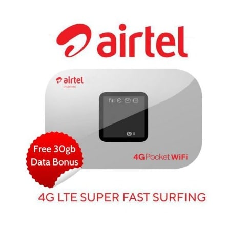 Airtel 4g Lte Mifi Wifi Internet Hotspot + 30GB Data
