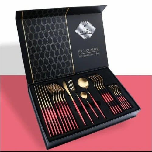 24 Pcs Stainless Steel Cutlery Set