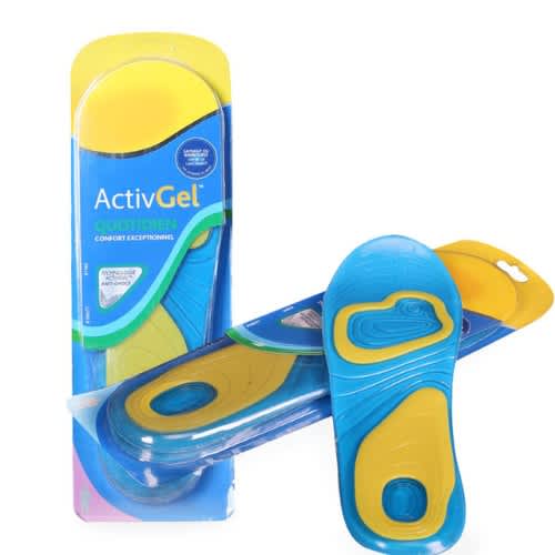Soft Silicone Gel-activ Shock Absorption Foot Insoles