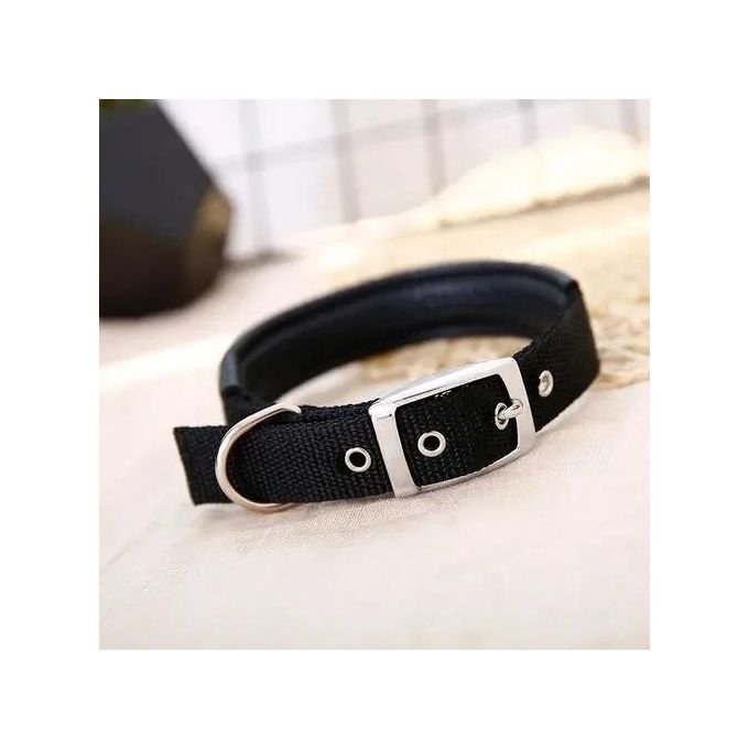 TD Nylon Collar With Neoprene - 15cm - Black