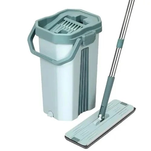 Automatic Microfiber Squeeze Mop With Bucket
