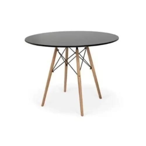 Round Dining Table - Black