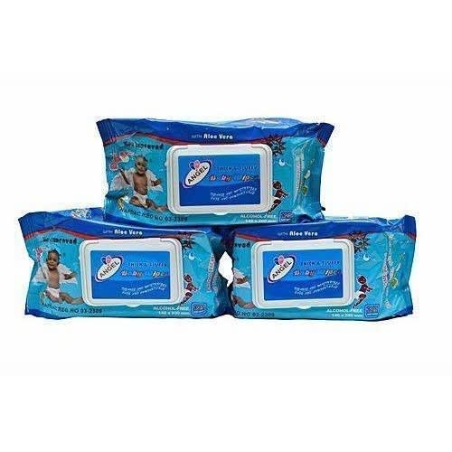 Angel Baby Wipes  - 125Counts X 3Packs