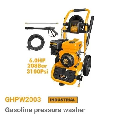 Ingco Gasoline High Pressure Washer - 3100psi - 6hp